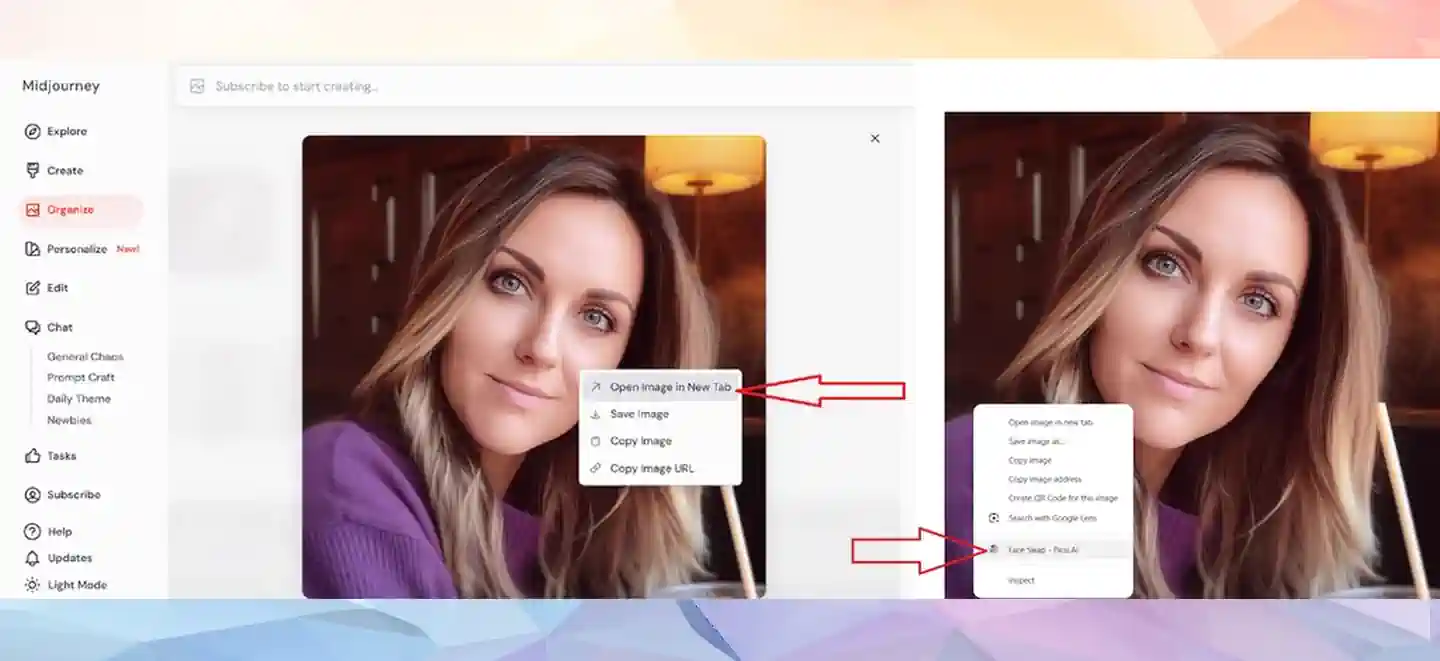 The logo of the Face Swap Chrome Plugin.
