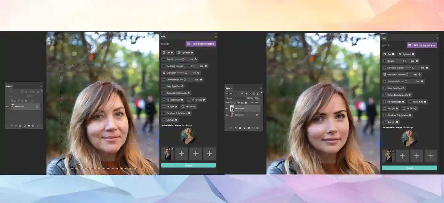The logo of the Face Swap Photoshop Plugin.